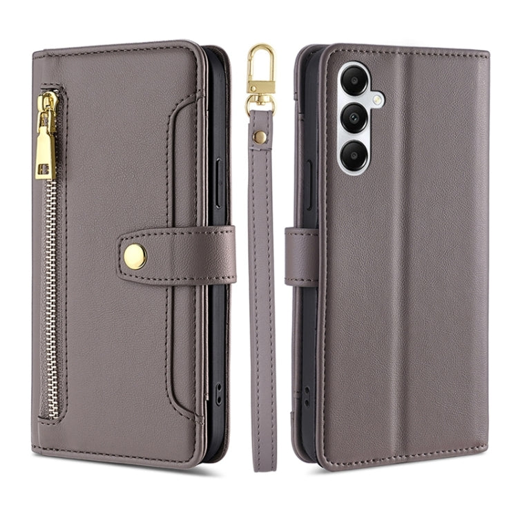 Custodia portafoglio in pelle con cerniera per Samsung Galaxy S24