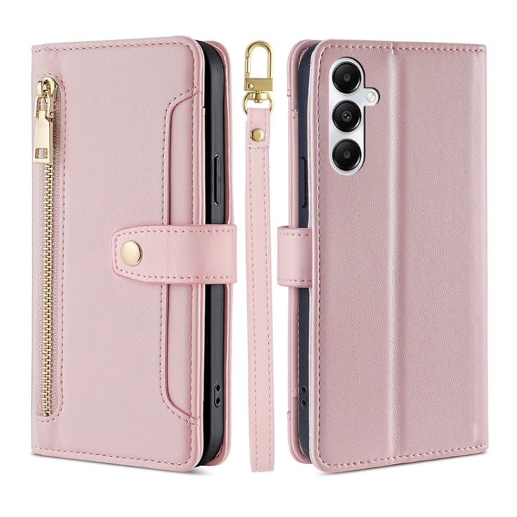 Custodia portafoglio in pelle con cerniera per Samsung Galaxy S24