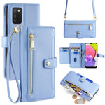 Custodia portafoglio in pelle con cerniera per Samsung Galaxy