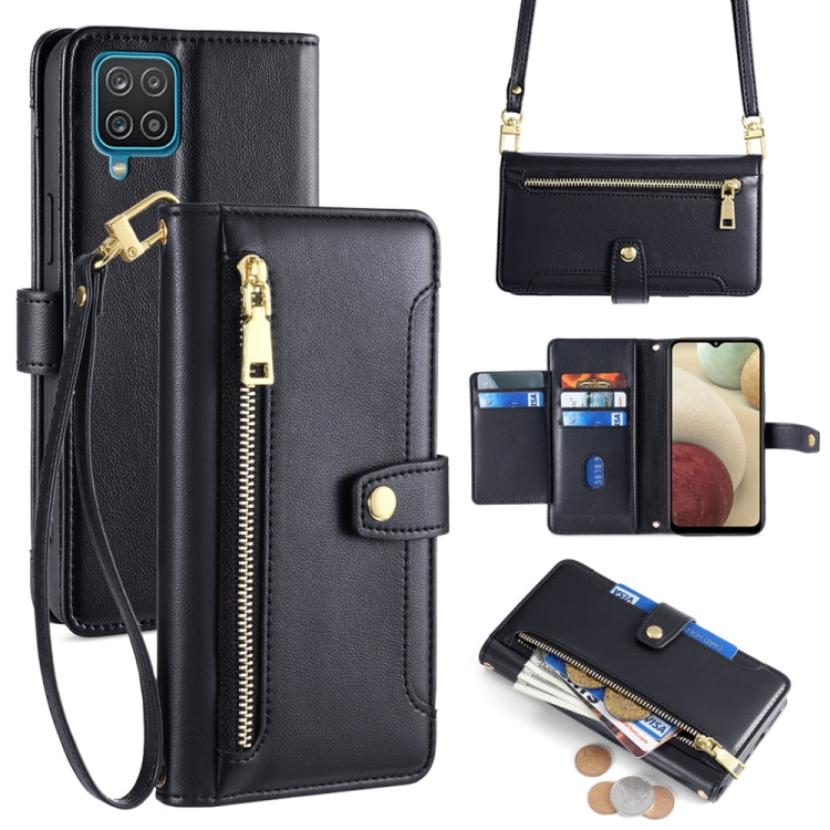 Custodia portafoglio in pelle con cerniera per Samsung Galaxy S21