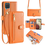Custodia portafoglio in pelle con cerniera per Samsung Galaxy S21