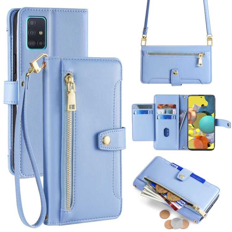 Custodia portafoglio in pelle con cerniera per Samsung Galaxy S21