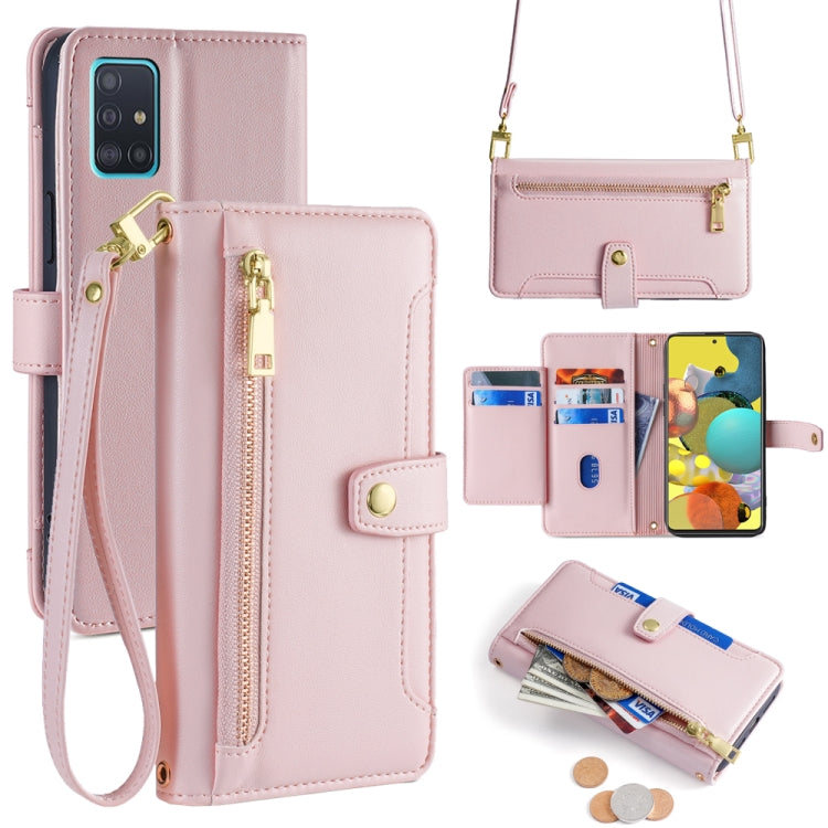 Custodia portafoglio in pelle con cerniera per Samsung Galaxy S21