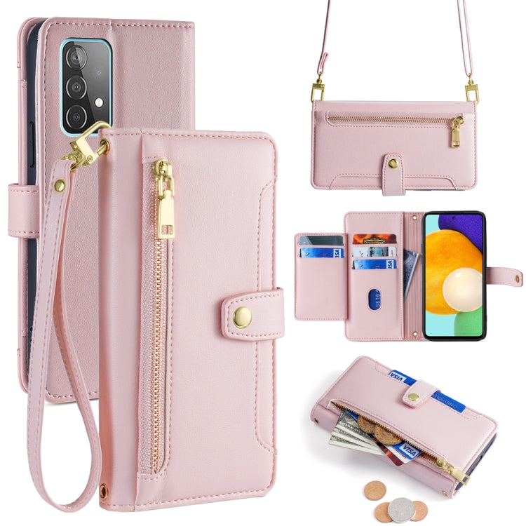 Custodia portafoglio in pelle con cerniera per Samsung Galaxy