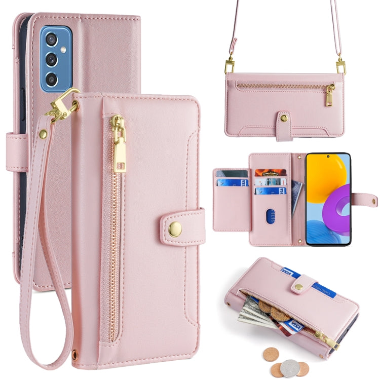 Custodia portafoglio in pelle con cerniera per Samsung Galaxy