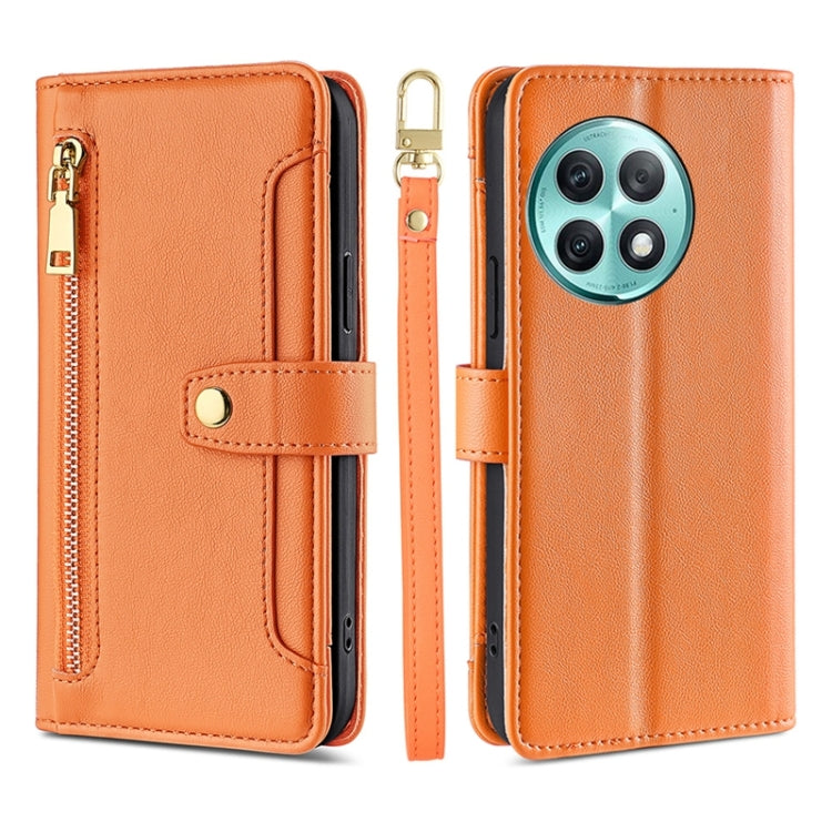Custodia per telefono in pelle con portafoglio con cerniera a tracolla Lite Sheep Texture, For OnePlus Nord CE 4 Lite 5G, For OnePlus Ace 3V 5G, For OnePlus Nord CE4, For OnePlus Ace 2 Pro