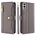 Custodia per telefono in pelle con portafoglio con cerniera a tracolla Lite Sheep Texture, For OnePlus Nord CE 4 Lite 5G, For OnePlus Ace 3V 5G, For OnePlus Nord CE4, For OnePlus Ace 2 Pro