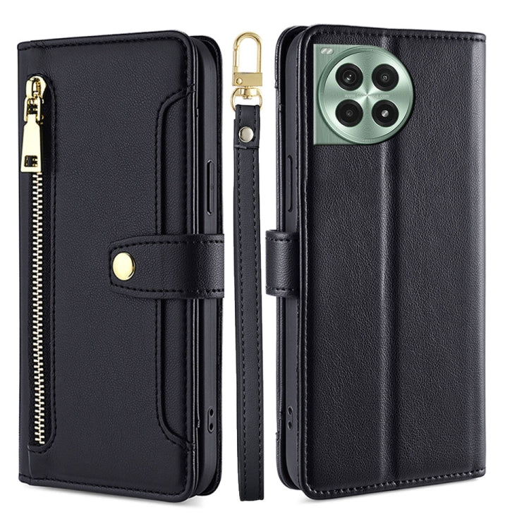 Custodia per telefono in pelle con portafoglio con cerniera a tracolla Lite Sheep Texture, For OnePlus Ace 5 Ultra / Nord 5, For OnePlus Ace 5 Racing / Nord CE5, For OnePlus Ace 5 / 5 Pro, For OnePlus Ace 3 Pro 5G