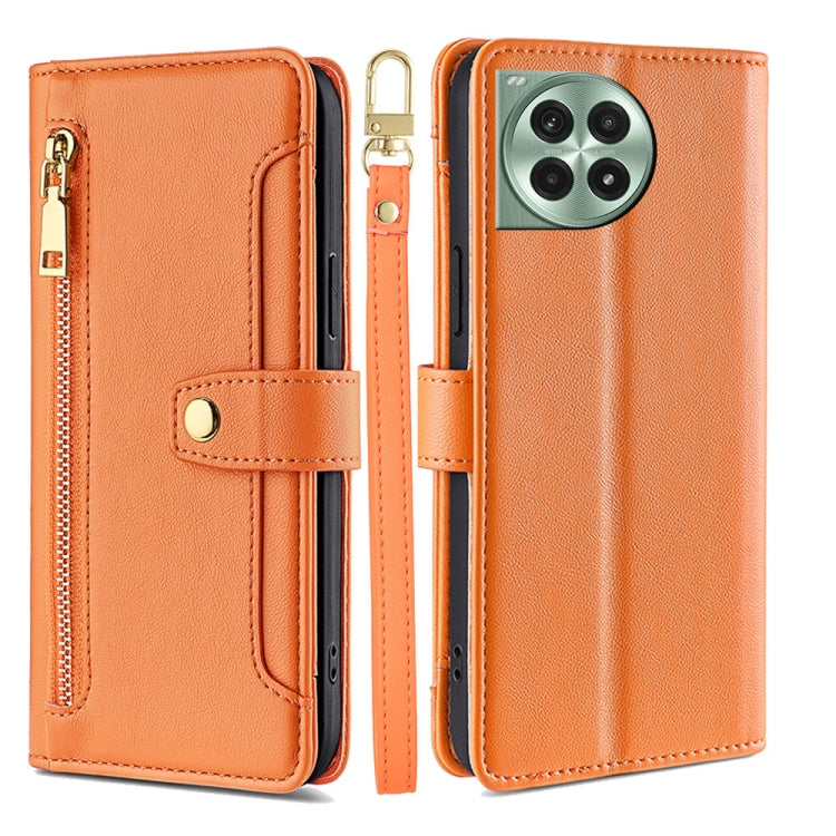 Custodia per telefono in pelle con portafoglio con cerniera a tracolla Lite Sheep Texture, For OnePlus Ace 5 Ultra / Nord 5, For OnePlus Ace 5 Racing / Nord CE5, For OnePlus Ace 5 / 5 Pro, For OnePlus Ace 3 Pro 5G
