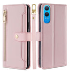 Custodia per telefono in pelle con portafoglio con cerniera a tracolla Lite Sheep Texture, For OnePlus Nord CE 4 Lite 5G, For OnePlus Ace 3V 5G, For OnePlus Nord CE4, For OnePlus Ace 2 Pro