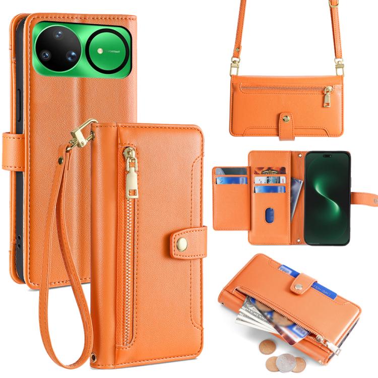 Custodia per telefono in pelle con portafoglio con cerniera a tracolla Lite Sheep Texture, For Huawei Enjoy 90 Pro Max 5G, For Huawei Enjoy 90 Plus 5G, For Huawei nova 15 Ultra, For Huawei nova 15 Pro