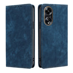 Custodia per telefono in pelle magnetica con spazzola antifurto RFID, For OPPO Reno10 Pro+ 5G, For OPPO A1 5G, For OPPO A79 5G