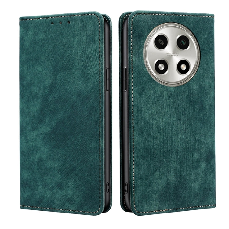 Custodia per telefono in pelle magnetica con spazzola antifurto RFID, For OPPO A2 Pro 5G, For OPPO A58 4G, For OPPO Reno10 5G / Reno10 Pro 5G Global, For OPPO A78 4G
