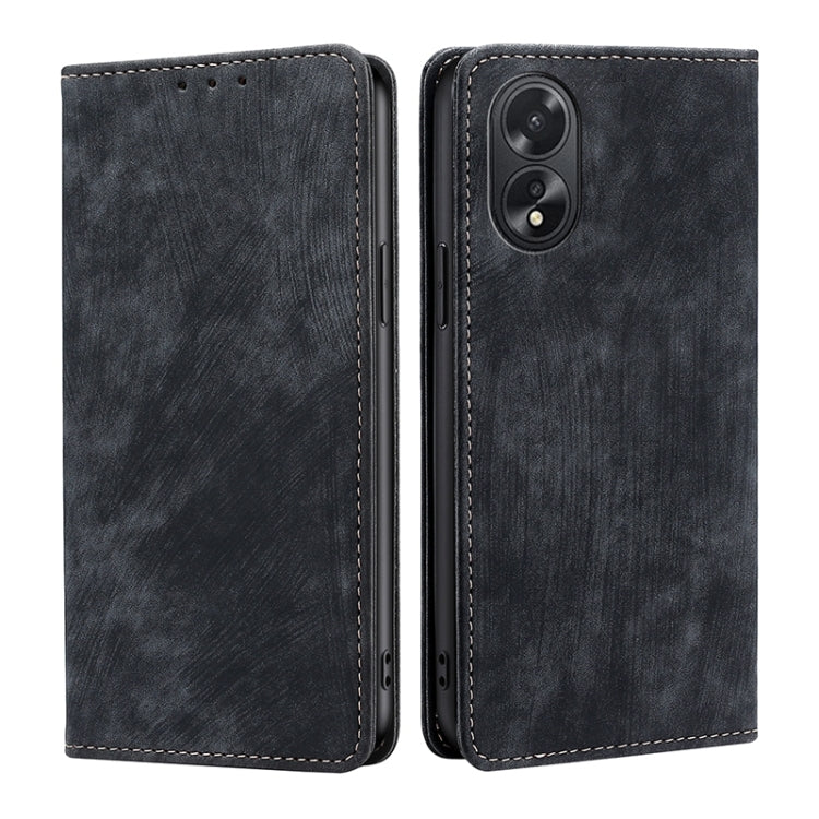Custodia in pelle magnetica con blocco RFID per OPPO Reno11 F