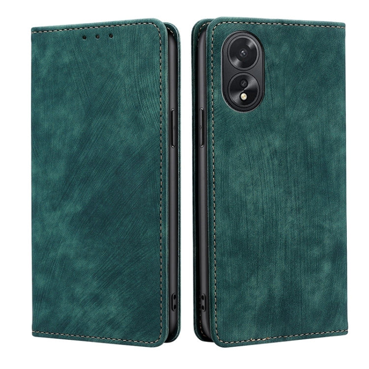 Custodia in pelle magnetica con blocco RFID per OPPO Reno11 F