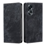 Custodia per telefono in pelle magnetica con spazzola antifurto RFID, For OPPO A2 Pro 5G, For OPPO A58 4G, For OPPO Reno10 5G / Reno10 Pro 5G Global, For OPPO A78 4G