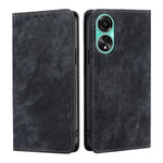 Custodia per telefono in pelle magnetica con spazzola antifurto RFID, For OPPO A2 Pro 5G, For OPPO A58 4G, For OPPO Reno10 5G / Reno10 Pro 5G Global, For OPPO A78 4G