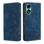 Custodia per telefono in pelle magnetica con spazzola antifurto RFID, For OPPO A2 Pro 5G, For OPPO A58 4G, For OPPO Reno10 5G / Reno10 Pro 5G Global, For OPPO A78 4G