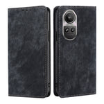 Custodia per telefono in pelle magnetica con spazzola antifurto RFID, For OPPO A2 Pro 5G, For OPPO A58 4G, For OPPO Reno10 5G / Reno10 Pro 5G Global, For OPPO A78 4G