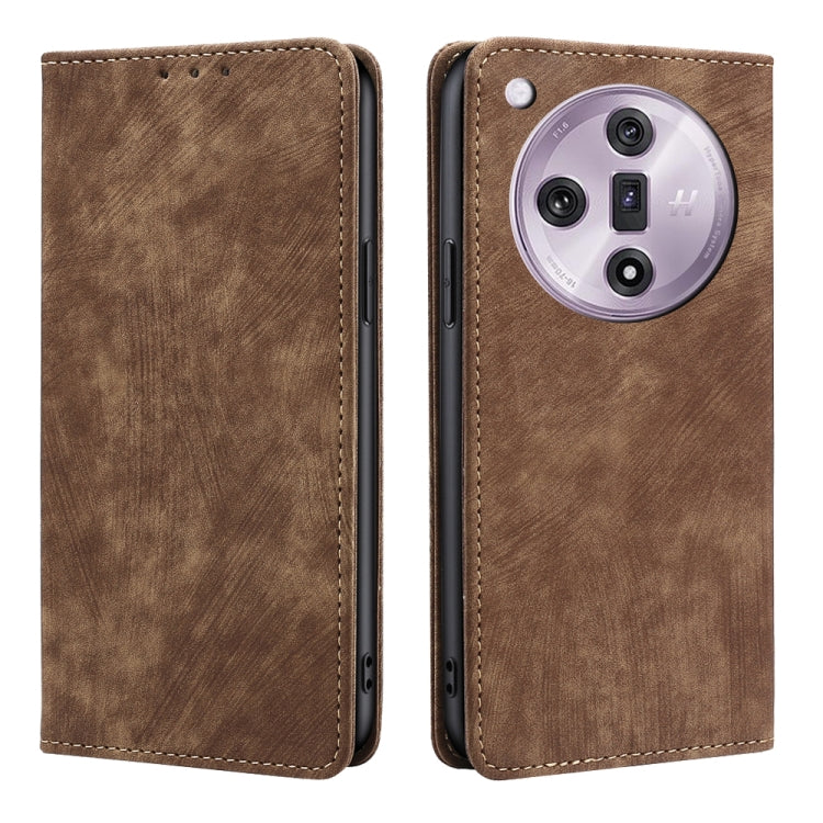 Custodia in pelle magnetica con blocco RFID per OPPO Reno11 F