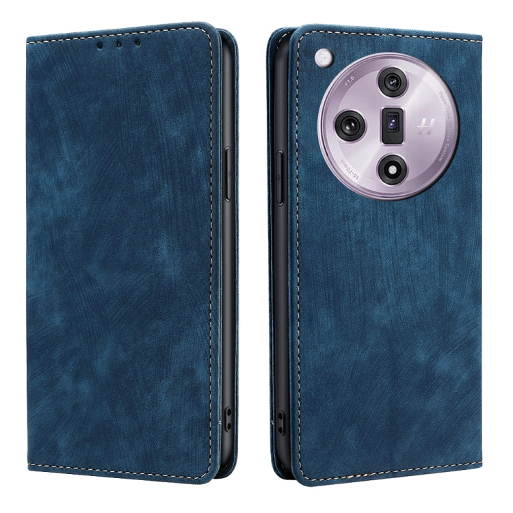 Custodia in pelle magnetica con blocco RFID per OPPO Reno11 F
