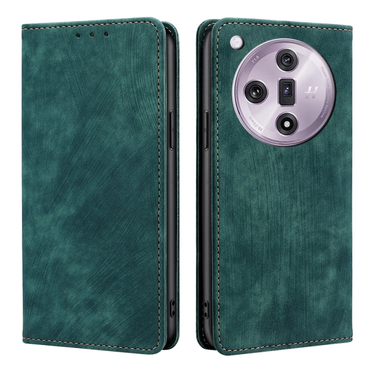 Custodia in pelle magnetica con blocco RFID per OPPO Reno11 F