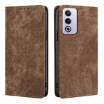 Custodia pelle magnetica con blocco RFID per OPPO Reno12 F 5G
