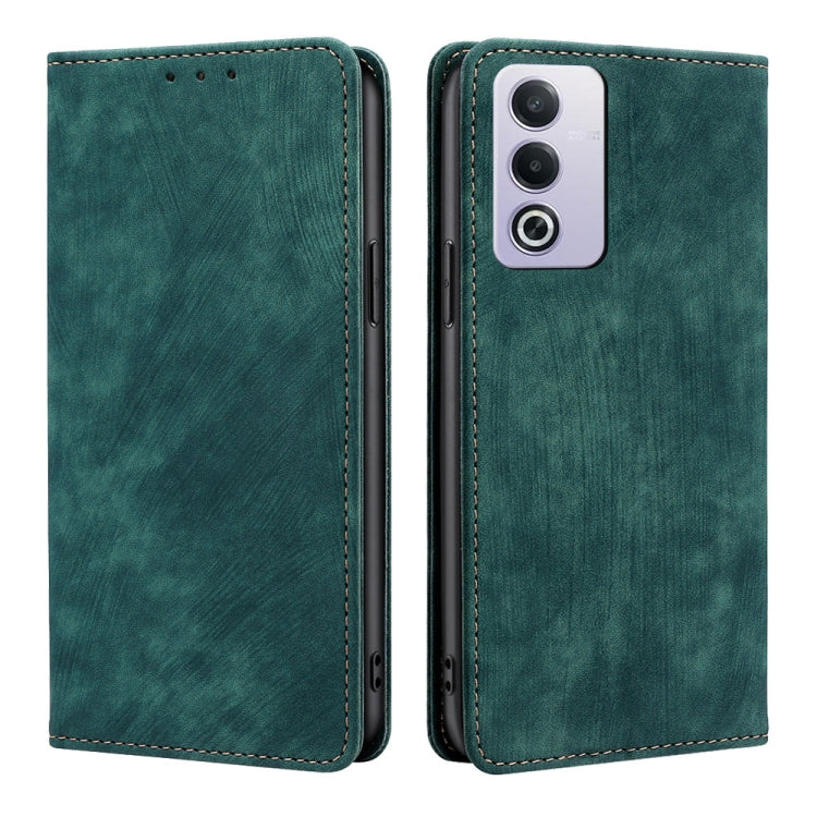 Custodia pelle magnetica con blocco RFID per OPPO Reno12 F 5G