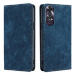 Custodia pelle magnetica con blocco RFID per OPPO Reno12 F 5G