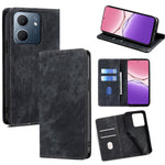 Custodia in pelle magnetica con blocco RFID per OPPO Find X9 Pro
