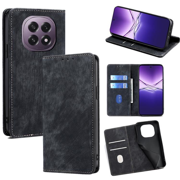 Custodia in pelle magnetica con blocco RFID per OPPO F29 5G