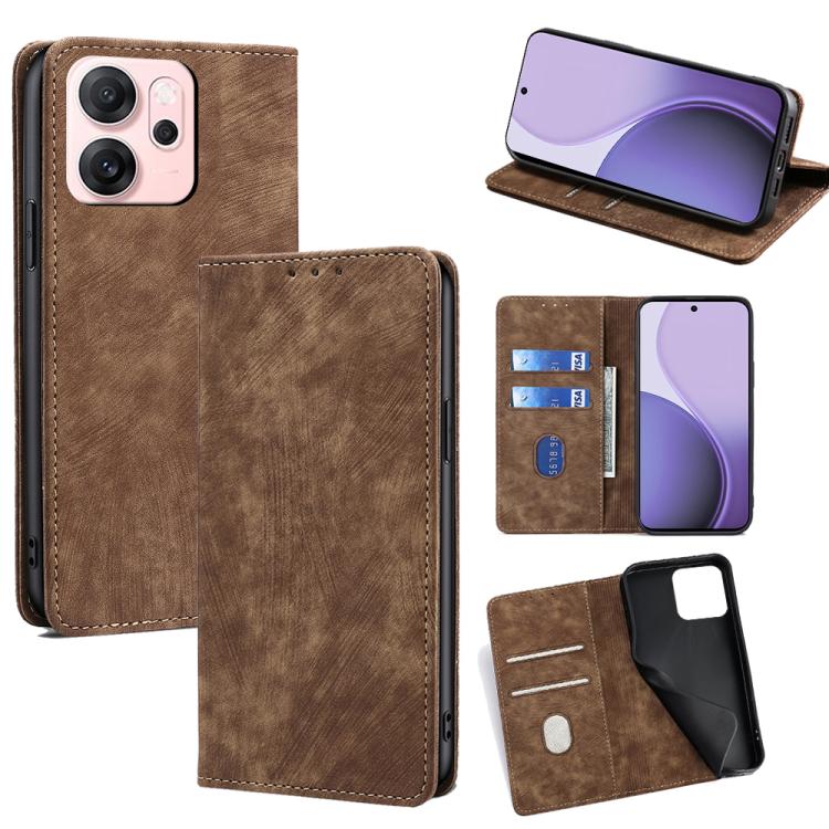 Custodia in pelle magnetica con blocco RFID per OPPO Find X9 Pro