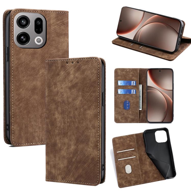 Custodia pelle magnetica con blocco RFID per OPPO A6x 4G