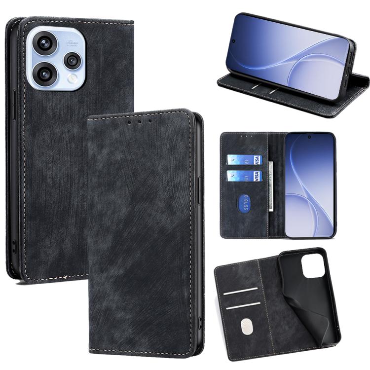 Custodia pelle magnetica con blocco RFID per OPPO A6x 4G