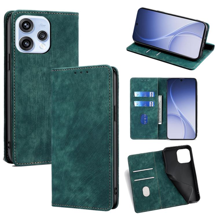 Custodia pelle magnetica con blocco RFID per OPPO A6x 4G