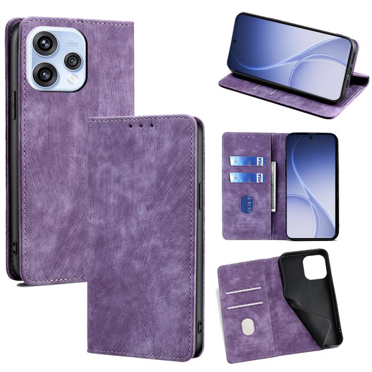 Custodia pelle magnetica con blocco RFID per OPPO A6x 4G