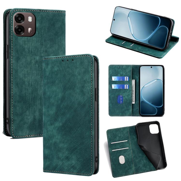 Custodia in pelle magnetica con blocco RFID per OPPO Find X9s Pro 5G