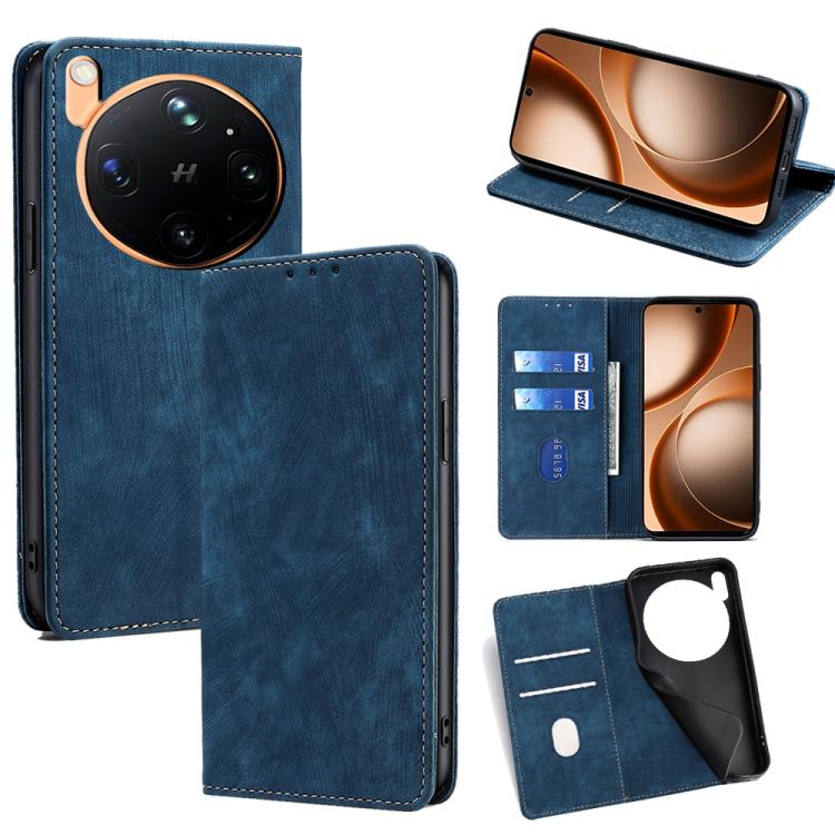 Custodia in pelle magnetica con blocco RFID per OPPO Find X9s Pro 5G