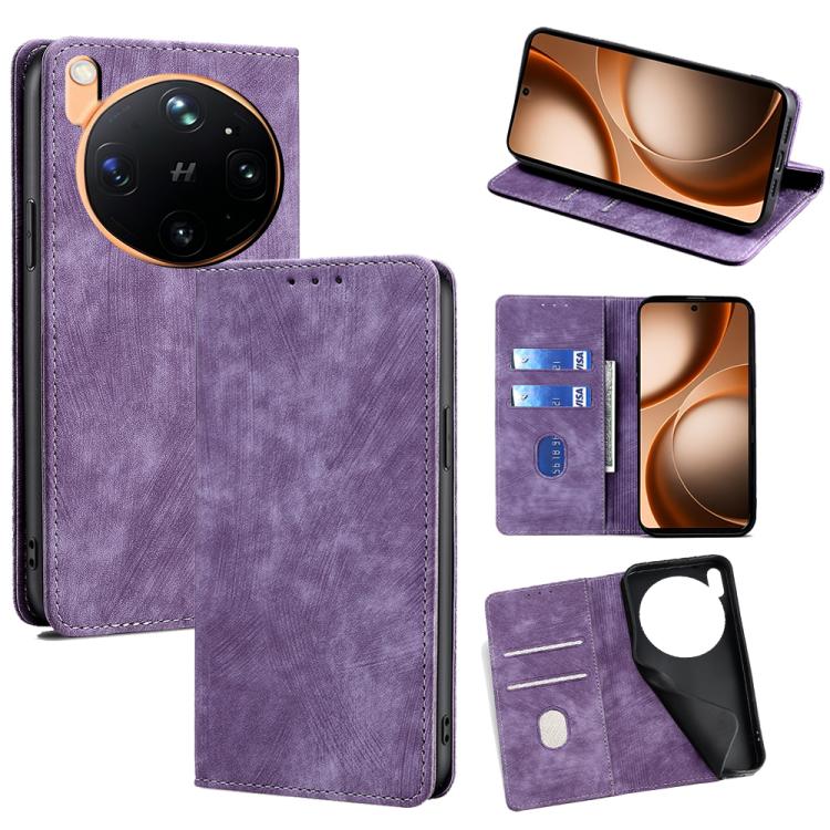 Custodia in pelle magnetica con blocco RFID per OPPO Find X9s Pro 5G