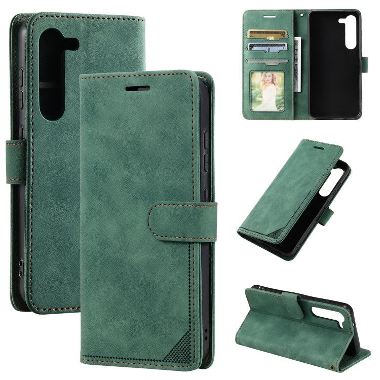 Custodia portafoglio in pelle con blocco RFID per Galaxy S23