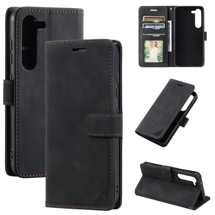 Custodia portafoglio in pelle con blocco RFID per Galaxy S23