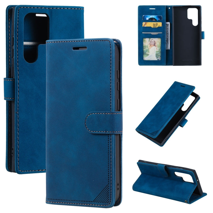 Custodia portafoglio in pelle con blocco RFID per Galaxy S23