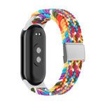 Cinturino regolabile con fibbia in acciaio intrecciato in nylon, For Xiaomi Mi Band 8