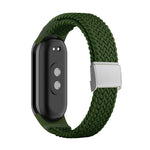 Cinturino regolabile con fibbia in acciaio intrecciato in nylon, For Xiaomi Mi Band 8