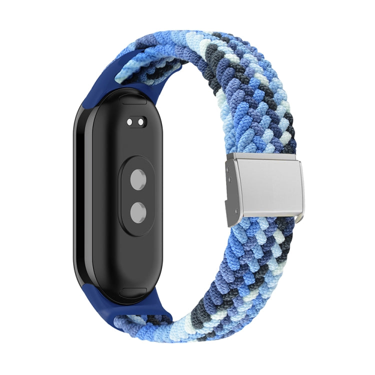 Cinturino regolabile con fibbia in acciaio intrecciato in nylon, For Xiaomi Mi Band 8