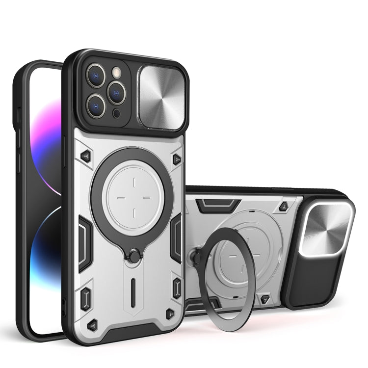 Custodia per telefono con supporto magnetico per camshield scorrevole con texture CD, For iPhone 12 Pro, For iPhone 11 Pro Max, For iPhone 11, For iPhone 11 Pro