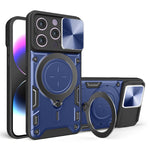 Custodia per telefono con supporto magnetico per camshield scorrevole con texture CD, For iPhone 15 Pro, For iPhone 15 Plus, For iPhone 15, For iPhone 14 Plus