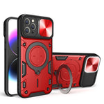 Custodia per telefono con supporto magnetico per camshield scorrevole con texture CD, For iPhone 13 Pro, For iPhone 13, For iPhone 12, For iPhone 12 Pro Max