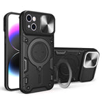 Custodia per telefono con supporto magnetico per camshield scorrevole con texture CD, For iPhone 15 Pro, For iPhone 15 Plus, For iPhone 15, For iPhone 14 Plus