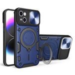 Custodia per telefono con supporto magnetico per camshield scorrevole con texture CD, For iPhone 15 Pro, For iPhone 15 Plus, For iPhone 15, For iPhone 14 Plus